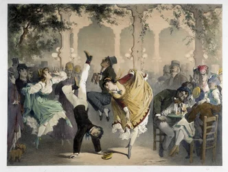 Das Gitter bei Bullier, um 1860