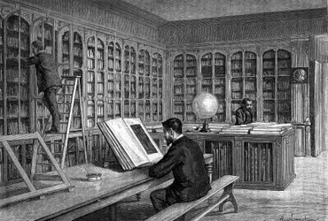 Die Bibliothek der École Normale Supérieure in der Rue d