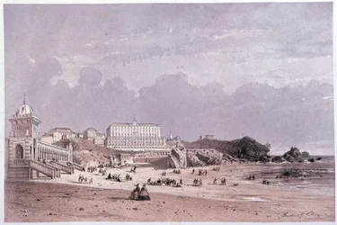 Die neuen Bäder der Küste der Narren und das Casino in Biarritz, 19. Jahrhundert