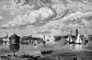 Der Hafen von New York um 1860