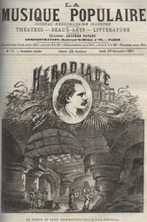 Das Gefängnis von Johannes dem Täufer - Dekor des 3. Aktes von „Herodiade“, Oper in vier Akten und sieben Bildern von Jules Massenet, nach einem Libretto von Paul Milliet und Henri Gremont - Gravur in „La musique populaire“ illustriertes Wochenblatt - 1882