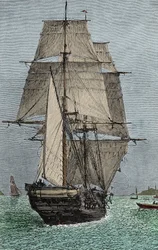 Das Schiff „Beagle“ (Expedition, an der Darwin als Naturforscher teilnahm)