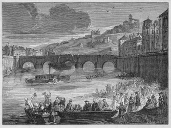 Das Dampfschiff des Marquis Jouffroy d