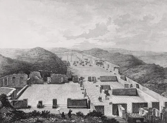 Thermalbäder von Ostia Antica, Italien 19. Jahrhundert