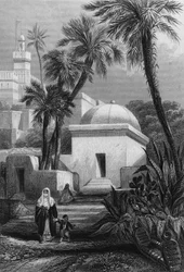 Gräber der maurischen Einwohner auf einem Friedhof in Algier in Bab-el-Oued