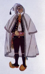 Traditionelles Hirtenkostüm von Labassere, Béarn