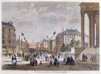 Transformationen von Paris unter dem Zweiten Kaiserreich, Haussmann Paris. Einweihung des Boulevard Malesherbes (Haussmann-Arbeiten)