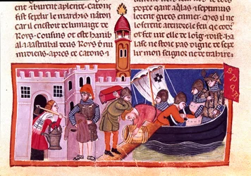 Transport von Waren und Lebensmitteln auf Binnenwasserstraßen