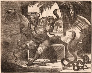 Zwei indische Schlangenbeschwörer