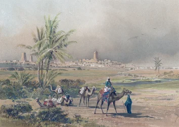 Ansicht von Timbuktu im modernen Mali, ca. 1850
