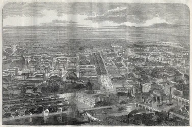 Ansicht der Stadt Berlin im Jahr 1858.