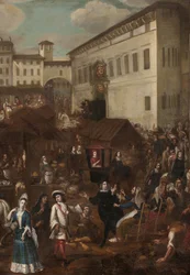 Blick auf den Grand Marché Verziere in Mailand