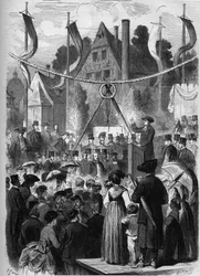 Wissembourg, Elsass, Frankreich 1869: Grundsteinlegung des israelischen Tempels