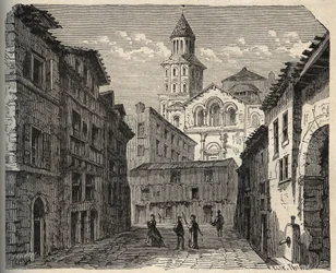 Kathedrale Saint-Front - Périgueux - Dordogne - Frankreich - (Saint Front) Gravur in „Patrie - Beschreibung der malerischen Frankreichs in 6 Bänden“ von Lucien Huard - Ende des 19. Jahrhunderts