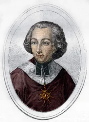 Porträt von Étienne de Loménie de Brienne (1727-1794), französischer Prälat und Politiker. Gravur von 1866