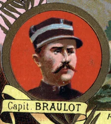 Porträt von Kapitän BRAULOT, Marineinfanteriekapitän, der 1897 im Ehrenfeld in Bonna, Sudan, starb