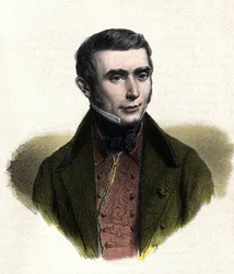Porträt von Eugène Scribe (1791-1861), französischer Autor von Sittenkomödien