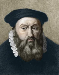 Porträt von Jean Calvin (1509-1564), französischer Religionsreformer und Schriftsteller