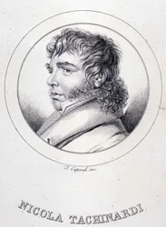 Porträt des italienischen Tenors Tachinardi (Nicola Tacchinardi)