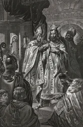 Krönung von Balduin I. am Weihnachtstag 1100, anonym