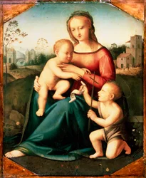 Jungfrau und Kind mit Johannes dem Täufer als Junge, 16. Jahrhundert