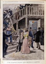 Razzia in Hotels - in „Le Petity Journal“ vom 04.08.1895