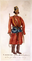 Ein Sowar der Rohilla-Kavallerie