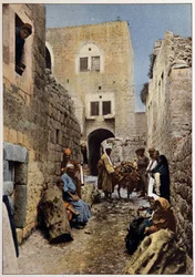 Eine Straße in Bethlehem, Ende 19. Jahrhundert