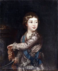 Porträt von Großfürst Alexander Pawlowitsch (1777-1825) als Kind