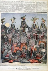 Amazonen, Krieger und Dahomeische Fetischisten, aus dem Garten der Akklimatisation - in „Le Petite Journal“ vom 28.02.1891