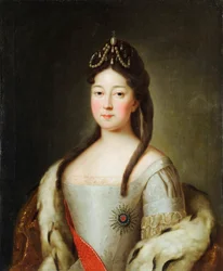 Porträt der Zarewna Anna Petrowna von Russland (1708-1728)
