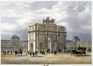 Arc de Triomphe du Carrousel - Lithographie, ca. 1830