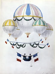Ballonflottille von Eugène Godard (1827 - 1890)