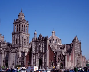 Barockkunst: Blick auf die Metropolitan-Kathedrale von Mexiko-Stadt