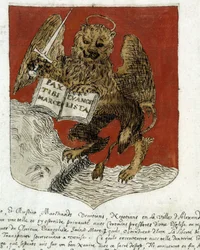 Wappen der „Republik Venedig“. späte 19. Jahrhundert.