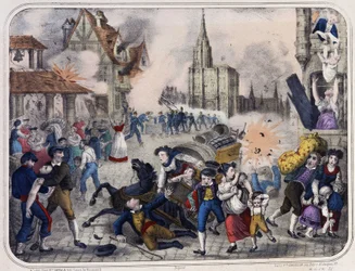 Bombardierung von Straßburg durch die Preußen. 1870