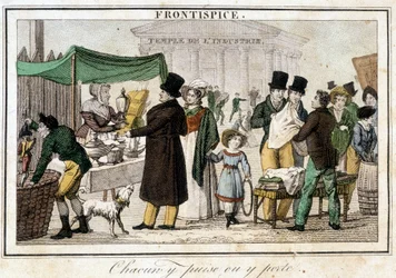 Trödelmarkt in der Nähe des Tempels der Industrie.