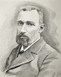 CURIE, Pierre (1859-1906). Französischer Physiker. Porträt von 1898.