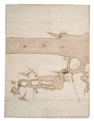 Karte des Flusses Medway und eines Teils der Themse: Nr. 24 Sheerness, ca. 1590