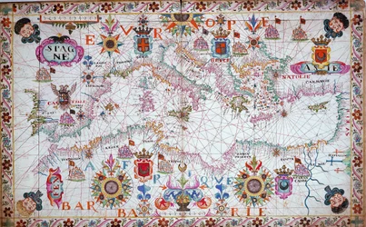 Karte des gesamten Mittelmeers