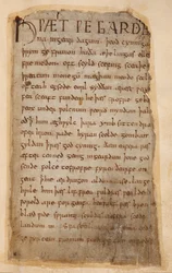 Cotton Vitellius A.XV..132 Der Anfang von Beowulf