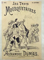 Titelblatt einer Ausgabe des 19. Jahrhunderts von „Die drei Musketiere“ von Alexandre Dumas (1802-1870)