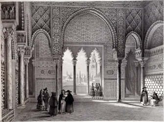 Salon von Don Pedro im Alcazar, Sevilla