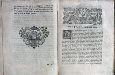 Doppelseite aus einem Musiktraktat von Giuseppe Tartini