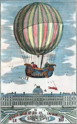 Erfahrung mit dem aerostatischen Globus von Herrn Charles und Robert im Tuileriengarten am 1. Dezember 1783