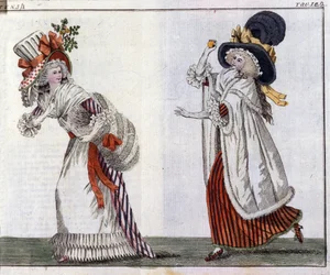 Mode: junge elegante Frauen. 1788