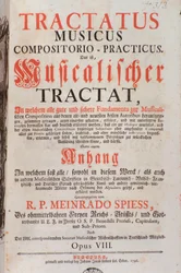 Frontispiz von Tractatus musicus
