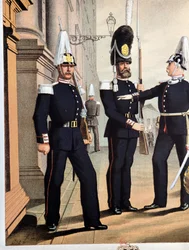 Grenadiere der schwedischen Garde, um 1890