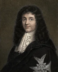 Jean Baptiste (Jean-Baptiste) Colbert 1619-1683 - Gravur - 19. Jahrhundert
