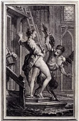 Der Teufel von Papefiguière - in „Tales et nouvelles en vers“ von Jean La Fontaine. 1762.